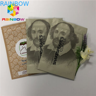 Ziplock que se puede volver a sellar de Doypack que coloca para arriba bolsos de empaquetado del café de las bolsas 50-200 micrones