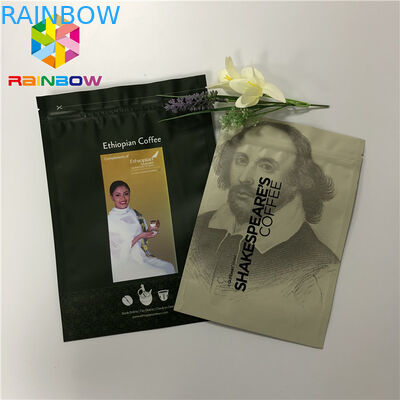 Ziplock que se puede volver a sellar de Doypack que coloca para arriba bolsos de empaquetado del café de las bolsas 50-200 micrones
