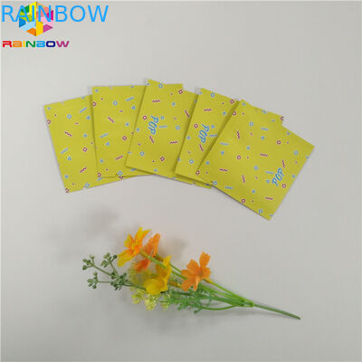 Bolsa de la hoja de la categoría alimenticia que empaqueta el bolso plano de la cremallera del sello lateral de Mylar tres para la cápsula del té del bocado