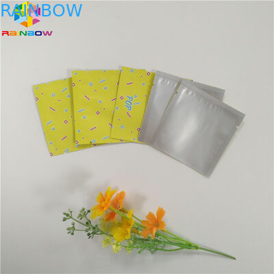 Bolsa de la hoja de la categoría alimenticia que empaqueta el bolso plano de la cremallera del sello lateral de Mylar tres para la cápsula del té del bocado