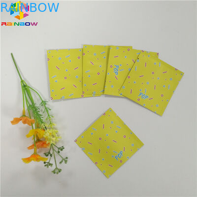 Bolsa de la hoja de la categoría alimenticia que empaqueta el bolso plano de la cremallera del sello lateral de Mylar tres para la cápsula del té del bocado