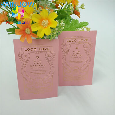 Los bolsos de empaquetado del sellado caliente del papel de Brown Kraft modificaron el tamaño para requisitos particulares para los granos de la galleta/de café