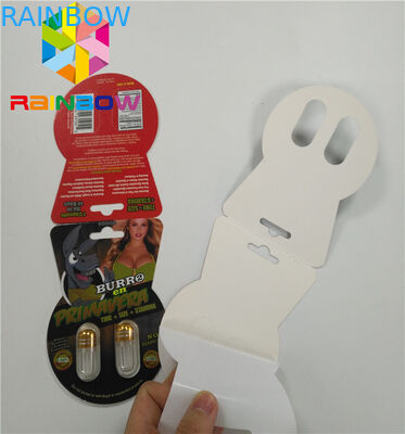 agujero doble de empaquetado lenticular de la caja de tarjeta de papel de la marca del Burro 3d solo incluyendo la botella