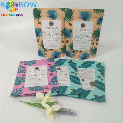 El final reconectable de Matt se levanta los bolsos de la bolsa, bolso de empaquetado de la cerradura de la cremallera para el exfoliante corporal