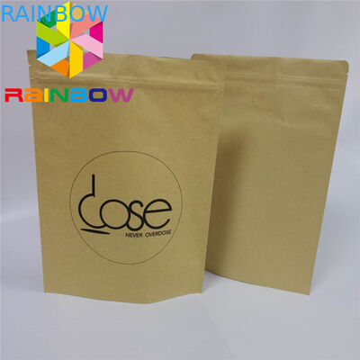 Bolsa de papel de empaquetado a prueba de humedad de Kraft del sellado caliente de la caja de papel Eco - amistoso