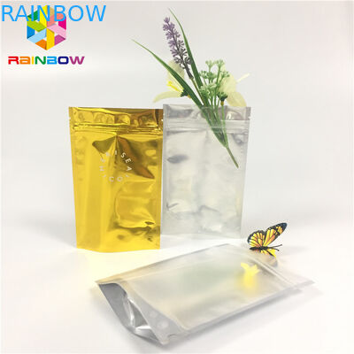 Bolsa delantera clara de la hoja de Doypack que empaqueta la bolsita cosmética de la muestra del bolso de la cerradura de la cremallera de Mylar