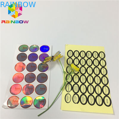 Etiqueta engomada de encargo del vinilo de la etiqueta de la ropa de la seguridad de los alimentos de las películas a prueba de agua del acondicionamiento