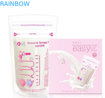 Doble levántese la bolsa de la cremallera, almacenamiento de empaquetado de la leche materna de los bolsos del sellado caliente