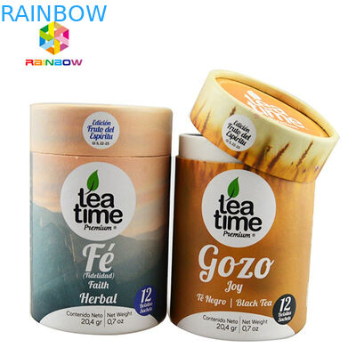 Recicle el material laminado el tubo de papel de empaquetado impreso de la cartulina de la caja de papel de las botellas de CBD