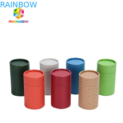 Tubo de empaquetado cosmético de la cartulina del cilindro de la caja de papel de la exhibición de la caja del cuidado de piel
