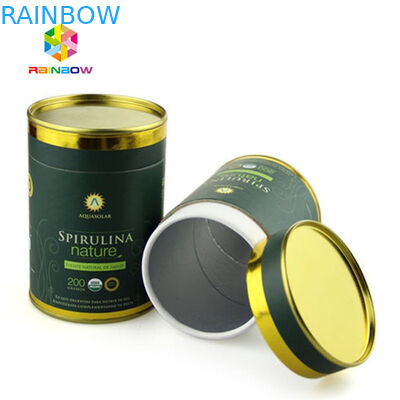 Tubo de empaquetado cosmético de la cartulina del cilindro de la caja de papel de la exhibición de la caja del cuidado de piel