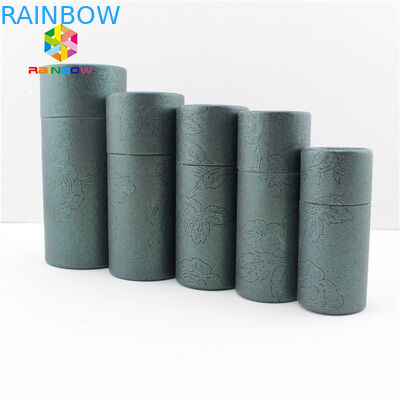 Tubo de empaquetado cosmético de la cartulina del cilindro de la caja de papel de la exhibición de la caja del cuidado de piel