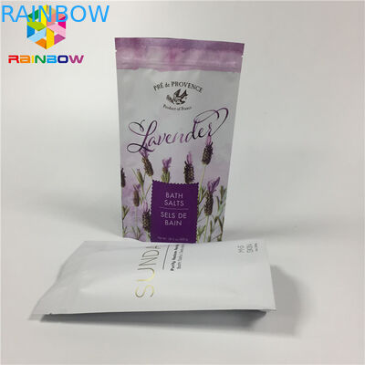 El papel de aluminio mate laminado se levanta los bolsos de la bolsa de la cremallera para el paquete seco de la comida