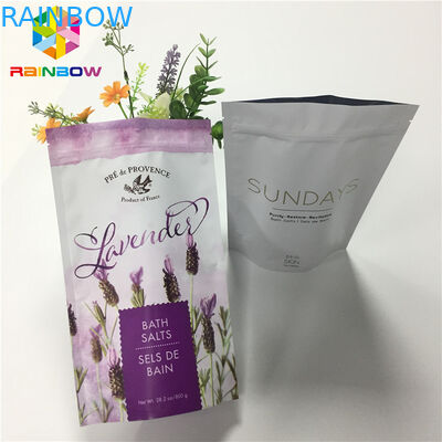 El papel de aluminio mate laminado se levanta los bolsos de la bolsa de la cremallera para el paquete seco de la comida