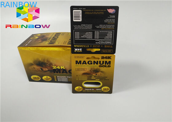 Embalaje masculino de las píldoras 3d del aumento de la botella de la ampolla de la tarjeta plástica del parte movible de tarjetas/de la caja de presentación