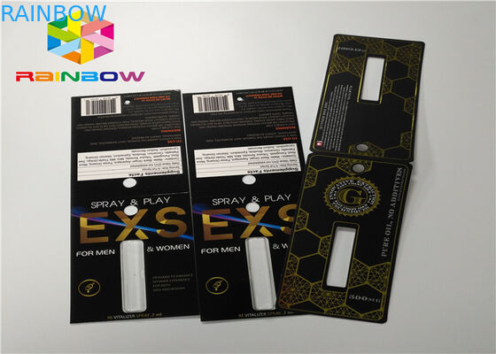 Embalaje masculino de las píldoras 3d del aumento de la botella de la ampolla de la tarjeta plástica del parte movible de tarjetas/de la caja de presentación