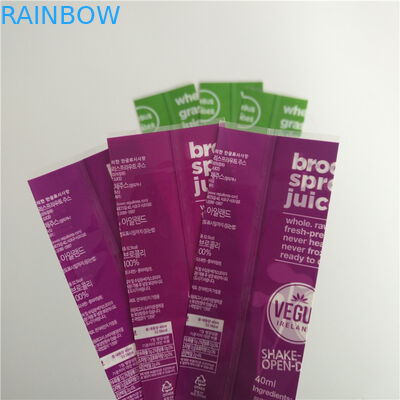 La funda a todo color del encogimiento de la impresión etiqueta la categoría alimenticia material plástico para la botella