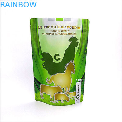 Bolsas plásticas a prueba de humedad que empaquetan el papel de aluminio del sello del apretón del bolso del forraje Doypack