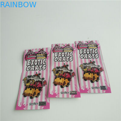 Los cartuchos de CBD Vape que se puede volver a sellar se levantan el bolso de Mylar de la cremallera de las bolsas para el tanque de Vape