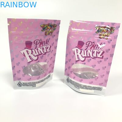 Incienso herbario del papel de aluminio que empaqueta el bolso Ziplock de Runtz de la lámina de mylar con el Ziplock