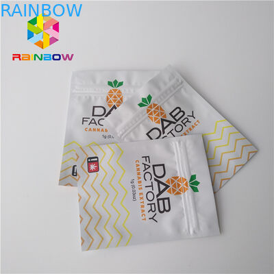 Empaquetado de las bolsas plásticas del papel de aluminio a prueba de humedad para las malas hierbas de Gummies del aceite de CBD