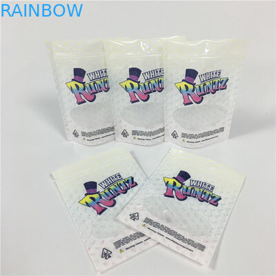 La prueba blanca del olor de Runtz se levanta los bolsos de la mala hierba de la bolsa que empaquetan los bolsos de Mylar Doypack