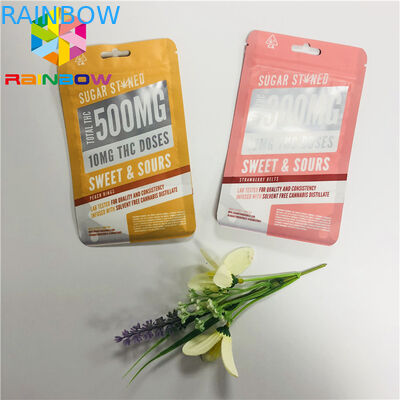 Plásticos reutilizables se levantan los bolsos Matt de la bolsa de la cremallera acabado con la ventana clara delantera