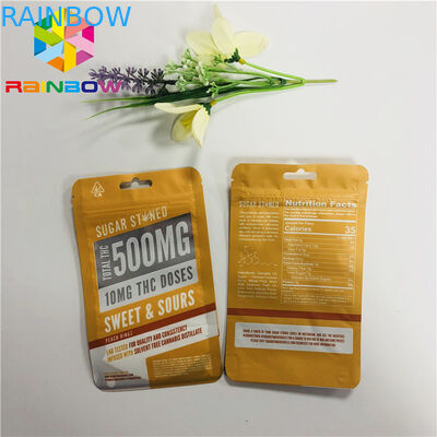 Bolsas plásticas Nuts del bocado que empaquetan Customzied que imprime la ventana clara con la cremallera que se puede volver a sellar