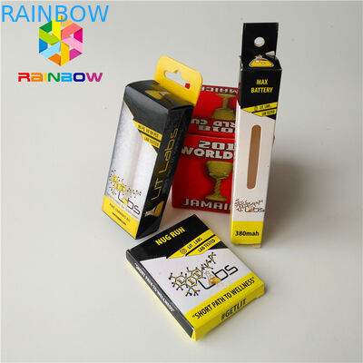 La caja de empaquetado Moq bajo 1oz de impresión de encargo de la botella de aceite esencial de CBD 2 onzas recicló el papel de la tarjeta