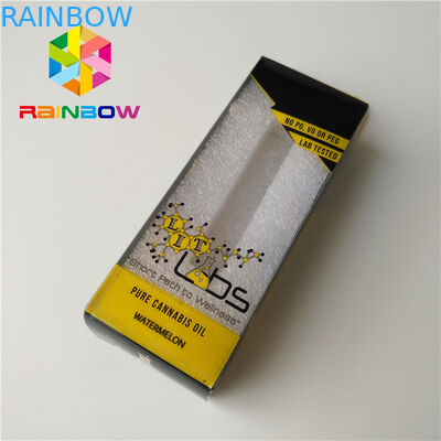 La caja de empaquetado Moq bajo 1oz de impresión de encargo de la botella de aceite esencial de CBD 2 onzas recicló el papel de la tarjeta