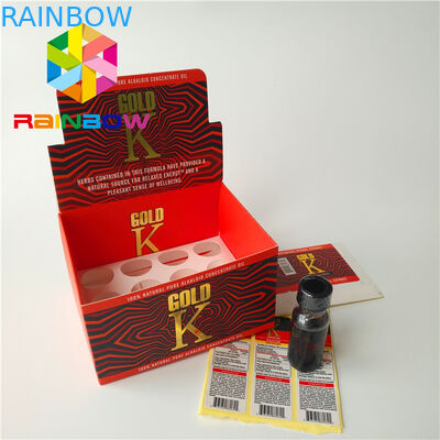 Caja de papel revestida de empaquetado del tabaco de cigarro de las cajas del incienso herbario superficial mate del final