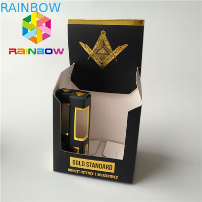 Caja de papel revestida de empaquetado del tabaco de cigarro de las cajas del incienso herbario superficial mate del final