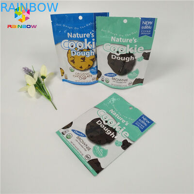 Los pequeños bolsos coloridos del envasado de alimentos del papel de aluminio de Mylar relampagan la cerradura para la galleta/la fruta seca