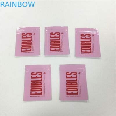 El Ziplock impreso superficie brillante empaqueta el empaquetado gomoso laminado del caramelo del papel de aluminio