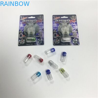 Mini envase de empaquetado de la forma de la bala de la cápsula de las píldoras del rinoceronte 69 del paquete de ampolla de la botella del picosegundo del plástico