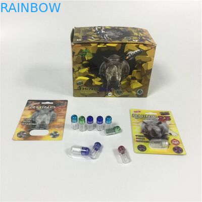 Mini envase de empaquetado de la forma de la bala de la cápsula de las píldoras del rinoceronte 69 del paquete de ampolla de la botella del picosegundo del plástico