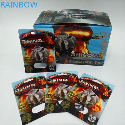 Caja de papel de empaquetado del funcionamiento de primero ministro ZEN del aumento de la ampolla sexual masculina de la píldora