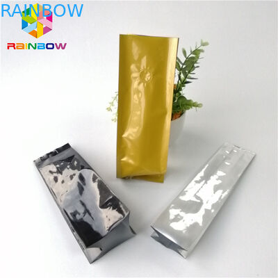 El papel de aluminio que se puede volver a sellar se levanta la bolsita de té del café de la carne asada del escudete del lado de la bolsa 12oz 16oz