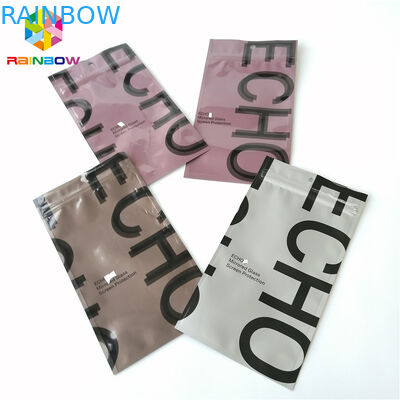 El embalaje Ziplock del papel de aluminio empaqueta la bolsa vacía plástica sellada trilátera del té