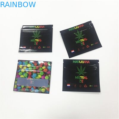 Bolsas plásticas materiales laminadas que empaquetan la aduana gomosa del bolso del caramelo de CBD impresa