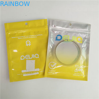 Bolsas plásticas de los accesorios del teléfono móvil que empaquetan el bolso plástico biodegradable del teléfono celular de la cremallera