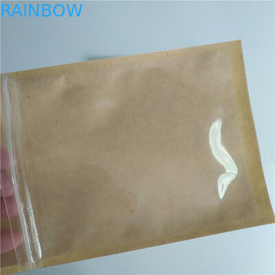 Artículo reciclable de las bolsas de papel de encargo de la almohada de la bolsita del café de la semilla de la cereza con la ventana