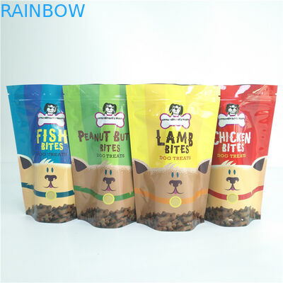 Bolsa orgánica del vacío reutilizable del plástico laminado del bolso del alimento para animales del almacenamiento de la invitación del perro