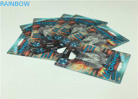 Tarjeta de papel durable que empaqueta para las píldoras naturales de aumento del sexo del funcionamiento del varón