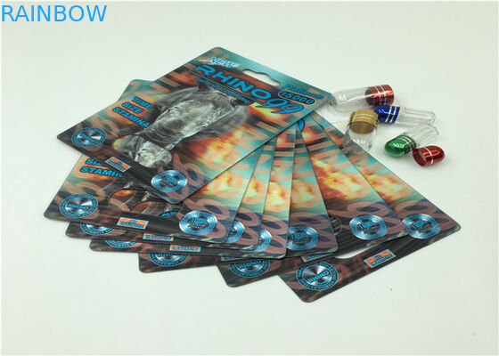 Tarjeta de papel durable que empaqueta para las píldoras naturales de aumento del sexo del funcionamiento del varón