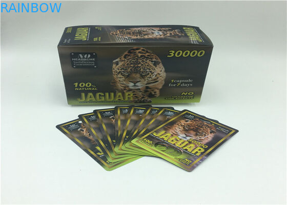 Tarjeta negra de la ampolla que empaqueta FX caja de papel de la exhibición de 35000 series para las píldoras masculinas del aumento