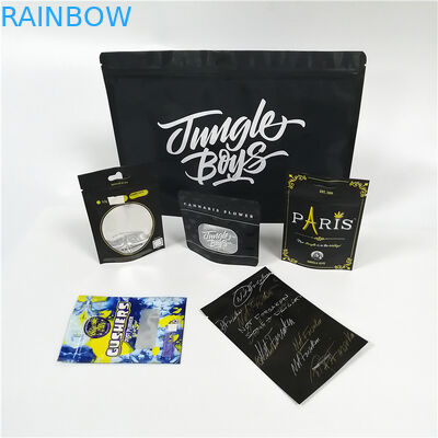 Bolsa clara del papel de aluminio de la ventana que empaqueta el paquete plástico de Mylar Doypack de la mala hierba de Cbd con la cremallera