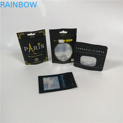 Bolsa clara del papel de aluminio de la ventana que empaqueta el paquete plástico de Mylar Doypack de la mala hierba de Cbd con la cremallera