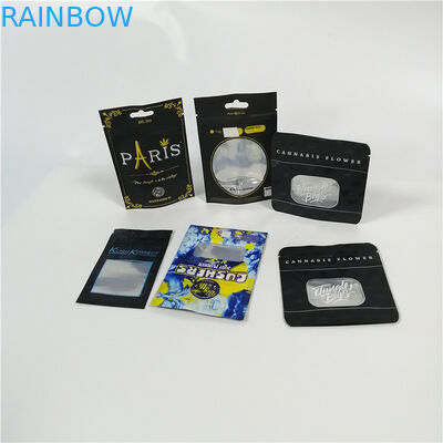 Bolsa clara del papel de aluminio de la ventana que empaqueta el paquete plástico de Mylar Doypack de la mala hierba de Cbd con la cremallera