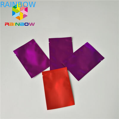 Bolsa lateral de empaquetado mate del sello de los bolsos tres del papel de aluminio para el paquete cosmético del maquillaje